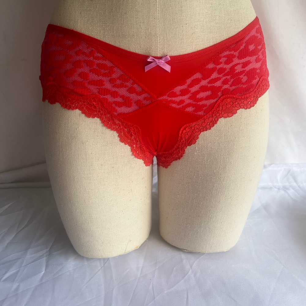 Victorias Secret Very Sexy Cheeky Mesh Leopard Panty